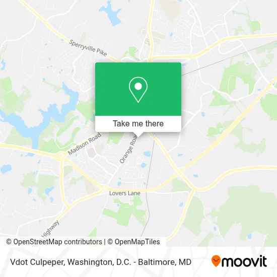Vdot Culpeper map