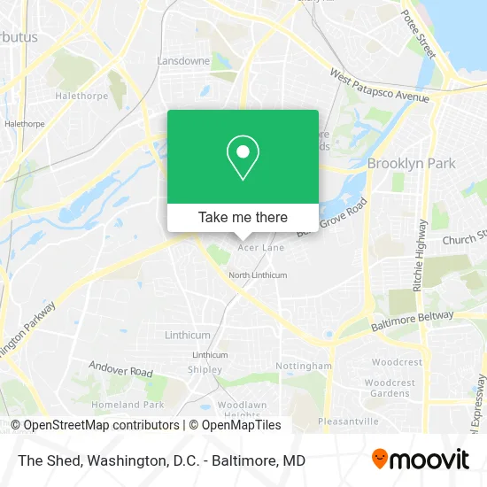 The Shed map