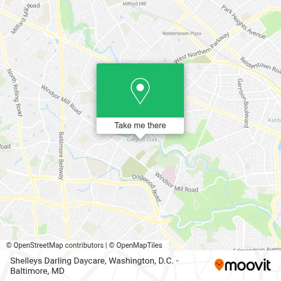 Shelleys Darling Daycare map