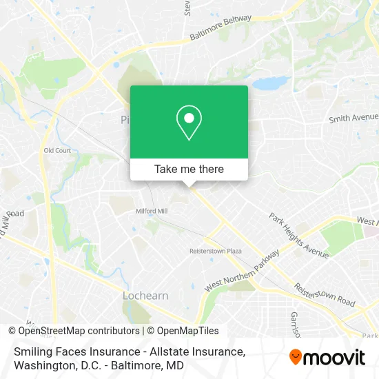 Smiling Faces Insurance - Allstate Insurance map