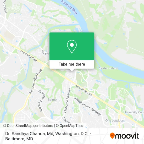 Dr. Sandhya Chanda, Md map