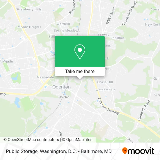 Public Storage map