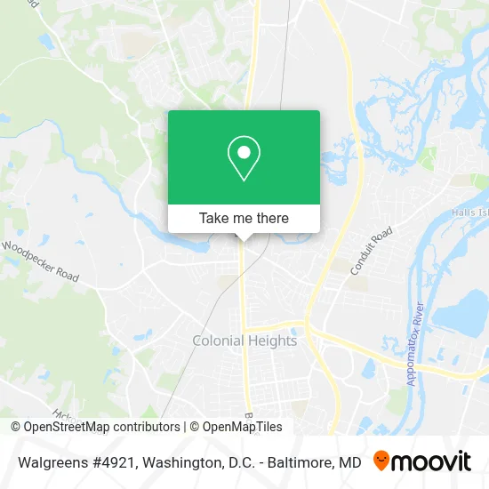 Walgreens #4921 map
