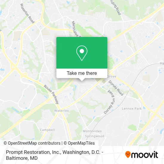 Prompt Restoration, Inc. map
