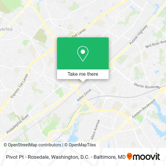 Pivot Pt - Rosedale map