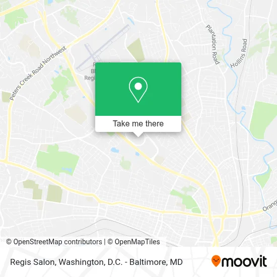 Regis Salon map