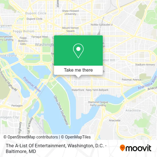 The A-List Of Entertainment map