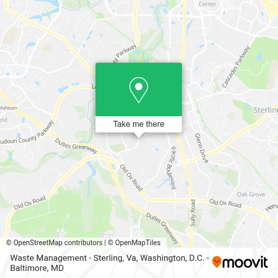 Waste Management - Sterling, Va map