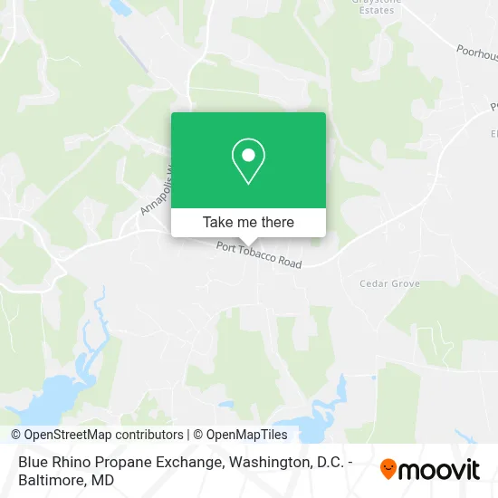 Blue Rhino Propane Exchange map