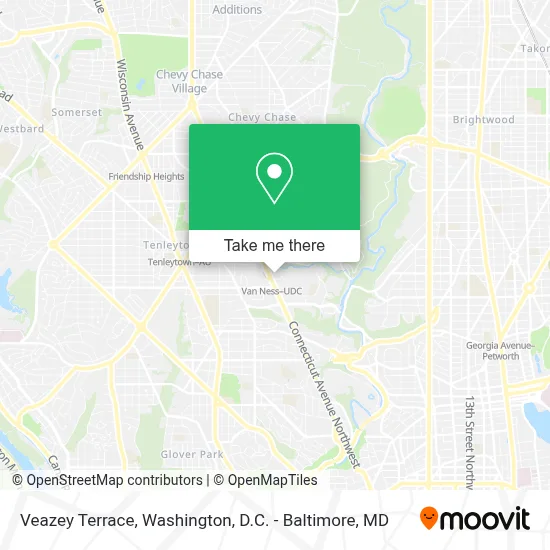 Veazey Terrace map