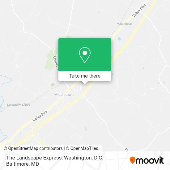 The Landscape Express map