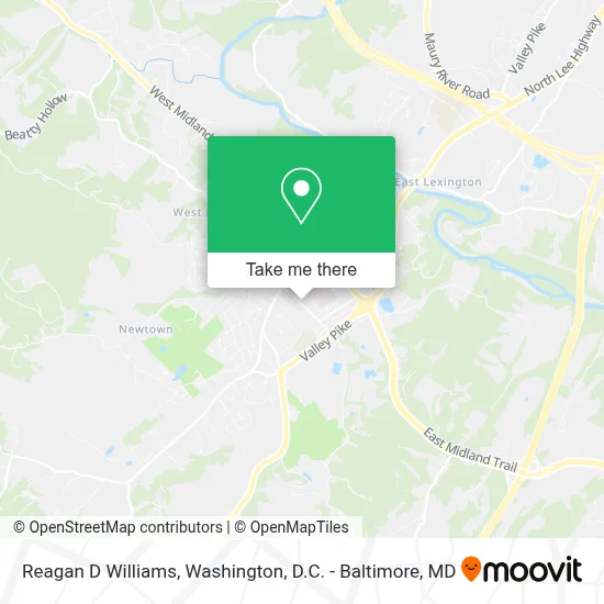 Reagan D Williams map