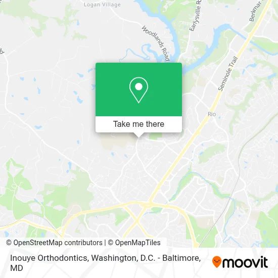 Inouye Orthodontics map