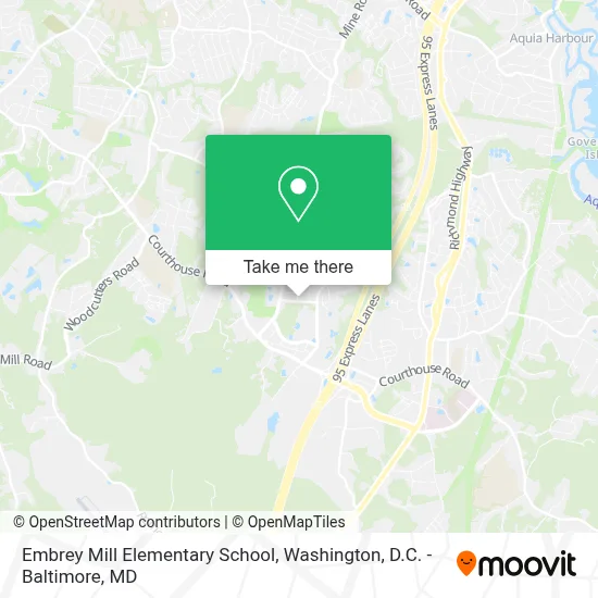 Embrey Mill Elementary School map