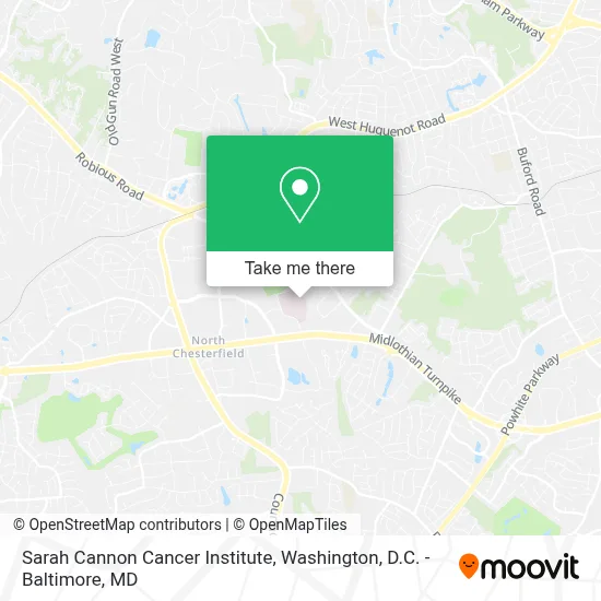 Sarah Cannon Cancer Institute map