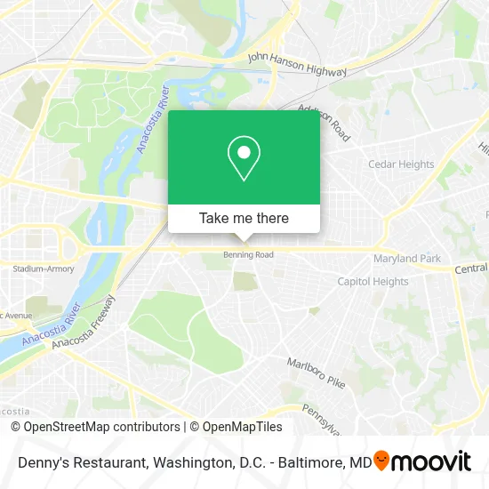 Denny's Restaurant map