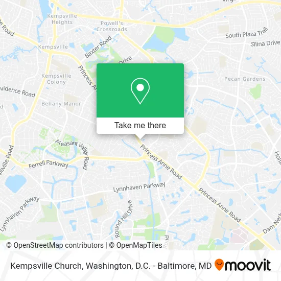 Kempsville Church map