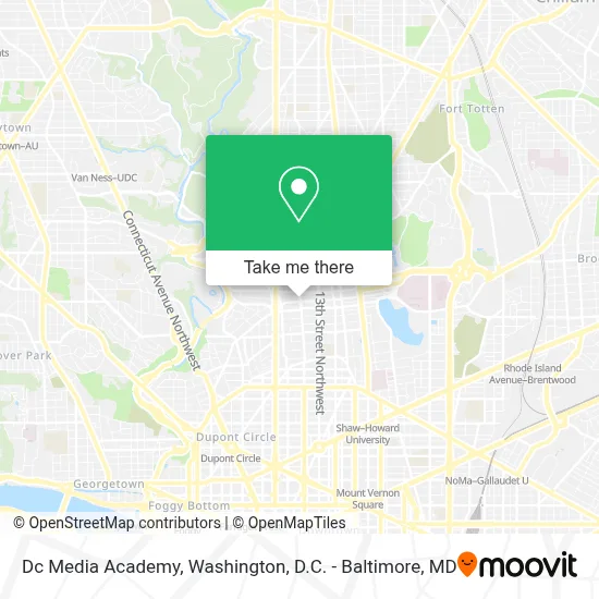 Dc Media Academy map