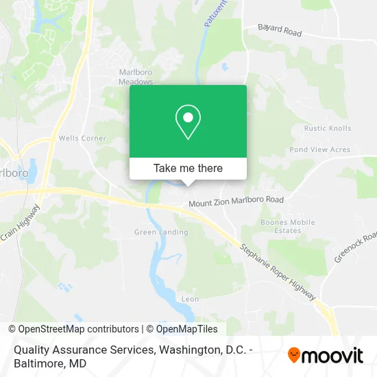 Quality Assurance Services map