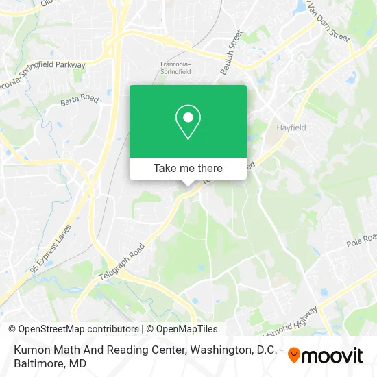 Kumon Math And Reading Center map