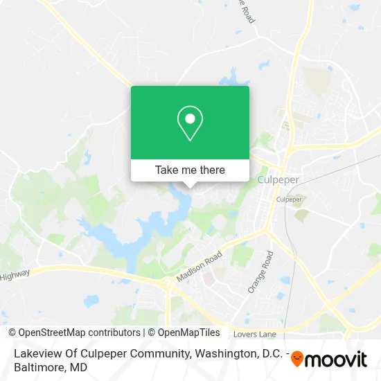 Lakeview Of Culpeper Community map
