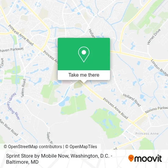 Sprint Store by Mobile Now map