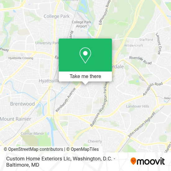 Custom Home Exteriors Llc map