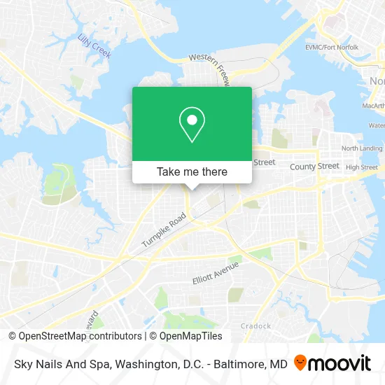 Sky Nails And Spa map