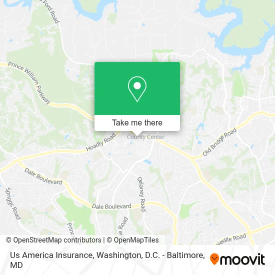 Us America Insurance map
