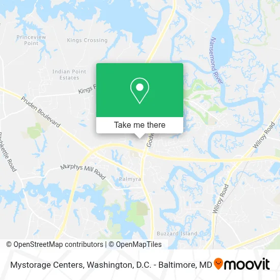 Mystorage Centers map