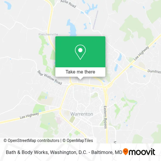 Bath & Body Works map
