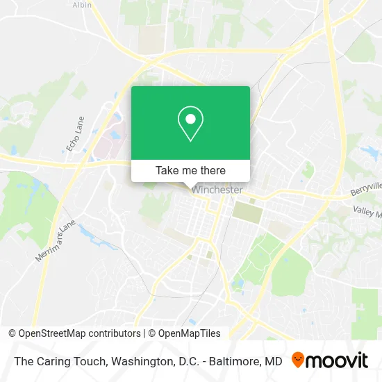 The Caring Touch map