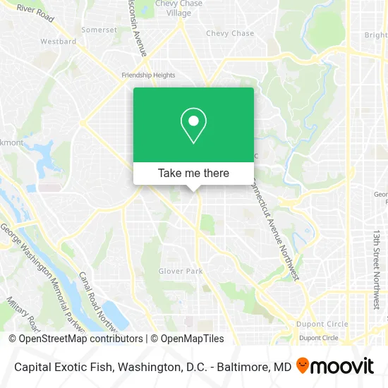 Capital Exotic Fish map