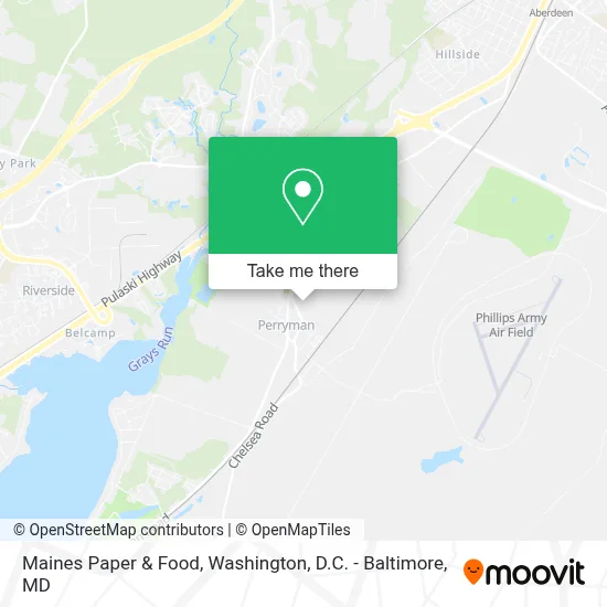 Maines Paper & Food map