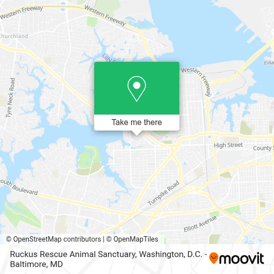 Ruckus Rescue Animal Sanctuary map