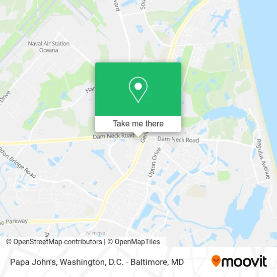 Papa John's map