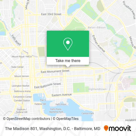The Madison 801 map