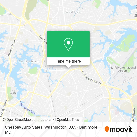 Chesbay Auto Sales map