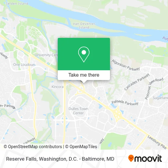 Reserve Falls map