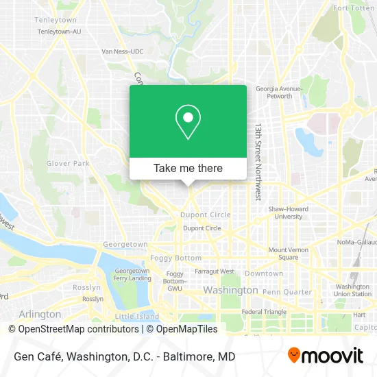 Gen Café map