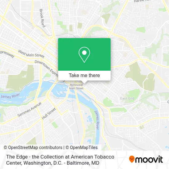 The Edge - the Collection at American Tobacco Center map