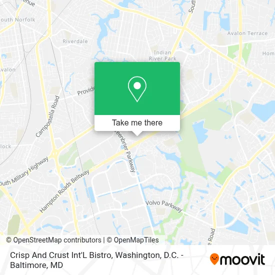Crisp And Crust Int'L Bistro map