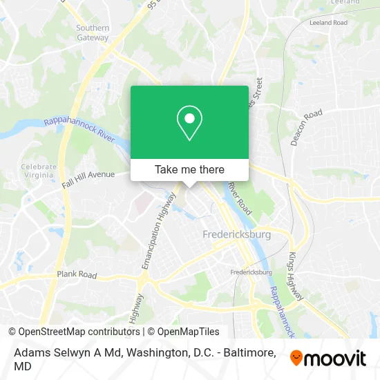Adams Selwyn A Md map