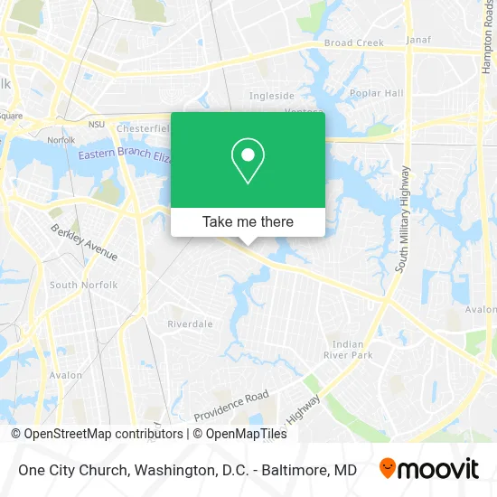 One City Church map