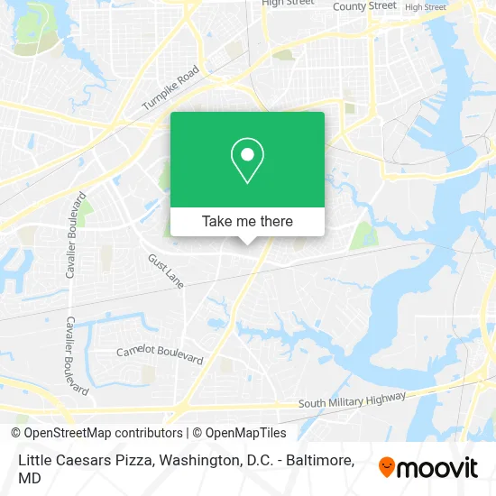 Little Caesars Pizza map