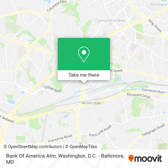 Bank Of America Atm map