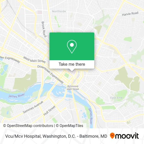 Vcu/Mcv Hospital map