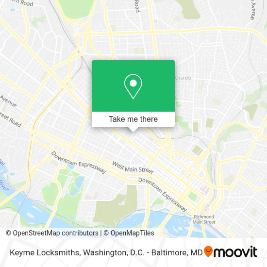 Keyme Locksmiths map