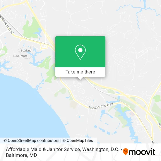Affordable Maid & Janitor Service map