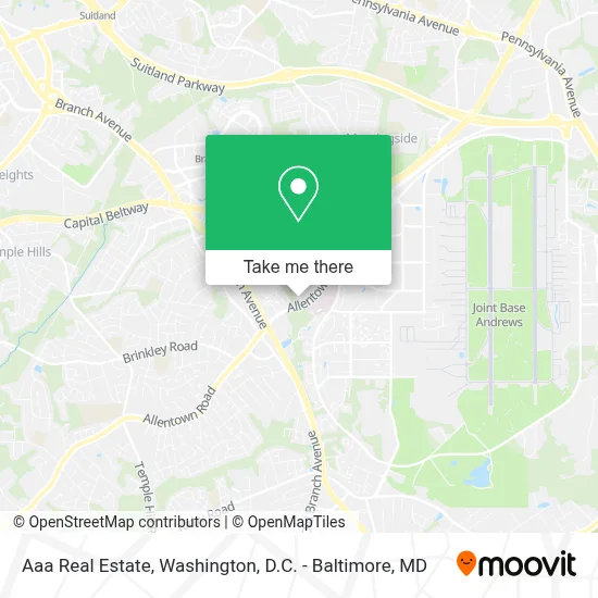 Aaa Real Estate map